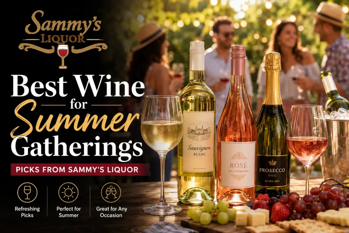 Best wine for summer gatherings available at Sammy's Liquor in Moore OK