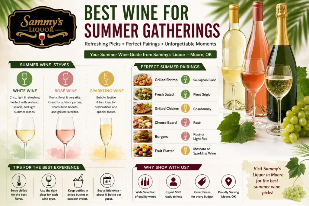 best summer wines, food pairings, serving tips, and wine recommendations